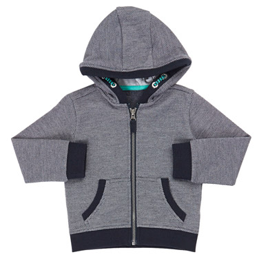 Toddler Pique Zip Sweatshirt